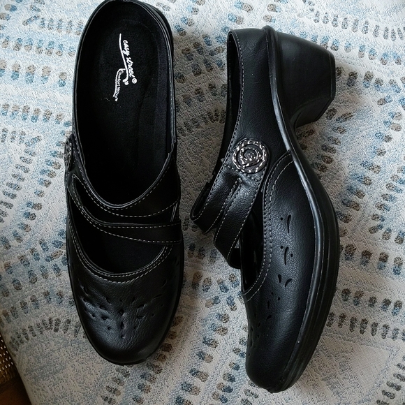 Easy Street Comfort Wave Columbus Perforated Cut Out Shoes 8M Black - Picture 10 of 16